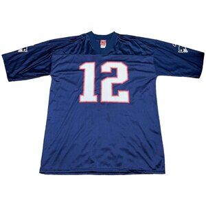 NFL Players New England Patriots Tom‎ Brady #12 Stained Jersey Adult XL